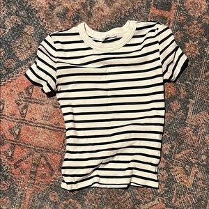 Zara Striped Short Sleeve T-Shirt